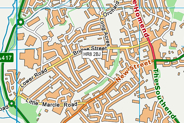 HR8 2BJ map - OS VectorMap District (Ordnance Survey) HR8 2BJ map - OS VectorMap District (Ordnance Survey)