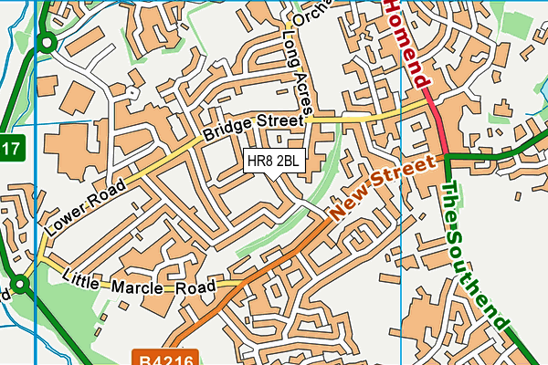 HR8 2BL map - OS VectorMap District (Ordnance Survey) HR8 2BL map - OS VectorMap District (Ordnance Survey)