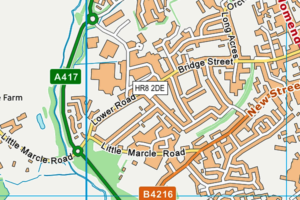 HR8 2DE map - OS VectorMap District (Ordnance Survey) HR8 2DE map - OS VectorMap District (Ordnance Survey)