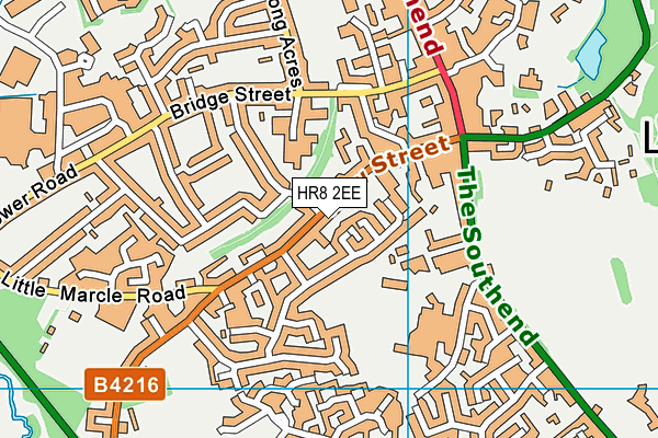 HR8 2EE map - OS VectorMap District (Ordnance Survey) HR8 2EE map - OS VectorMap District (Ordnance Survey)