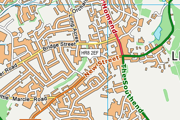 HR8 2EF map - OS VectorMap District (Ordnance Survey) HR8 2EF map - OS VectorMap District (Ordnance Survey)