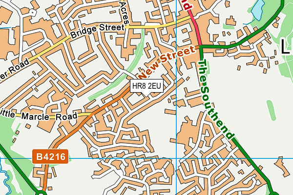 HR8 2EU map - OS VectorMap District (Ordnance Survey)