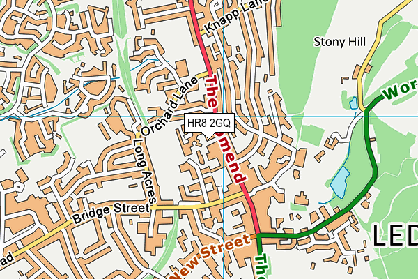 HR8 2GQ map - OS VectorMap District (Ordnance Survey)