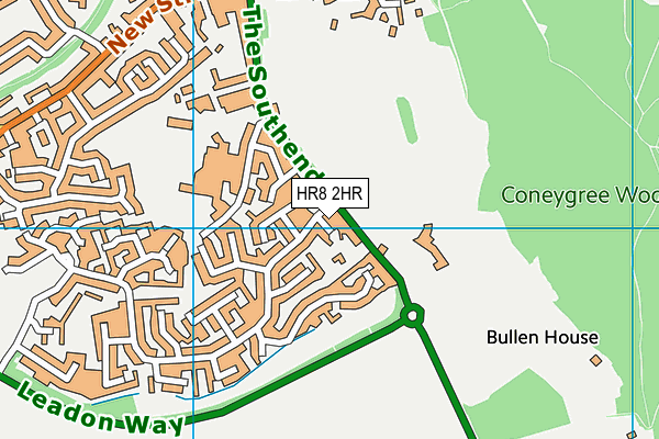 HR8 2HR map - OS VectorMap District (Ordnance Survey)