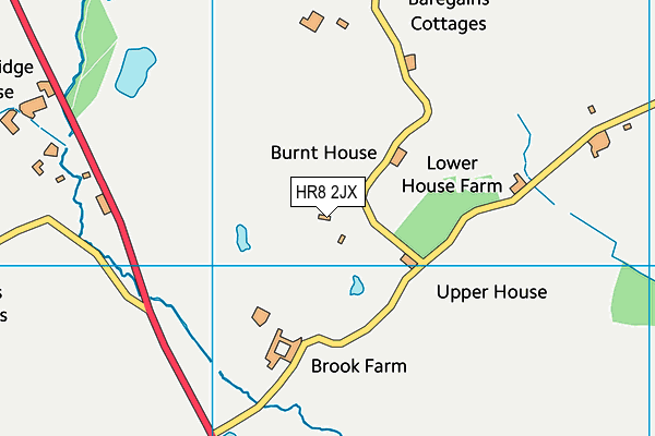 HR8 2JX map - OS VectorMap District (Ordnance Survey) HR8 2JX map - OS VectorMap District (Ordnance Survey)