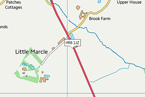 HR8 2JZ map - OS VectorMap District (Ordnance Survey) HR8 2JZ map - OS VectorMap District (Ordnance Survey)