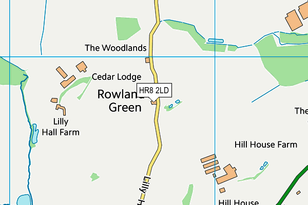 HR8 2LD map - OS VectorMap District (Ordnance Survey) HR8 2LD map - OS VectorMap District (Ordnance Survey)