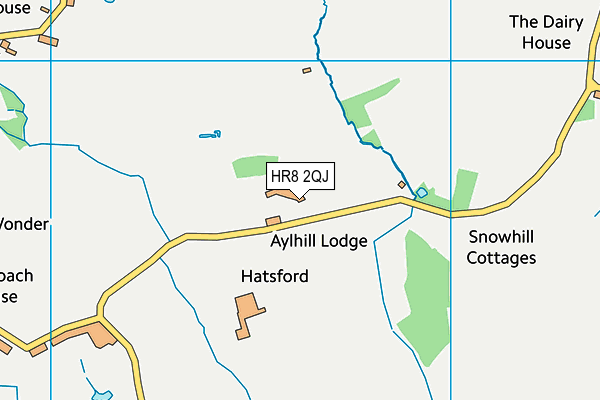 HR8 2QJ map - OS VectorMap District (Ordnance Survey) HR8 2QJ map - OS VectorMap District (Ordnance Survey)