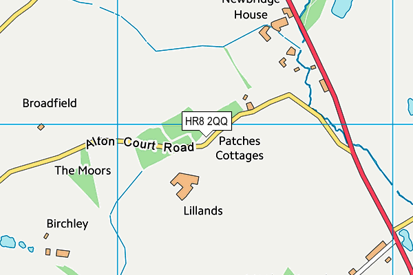 HR8 2QQ map - OS VectorMap District (Ordnance Survey)