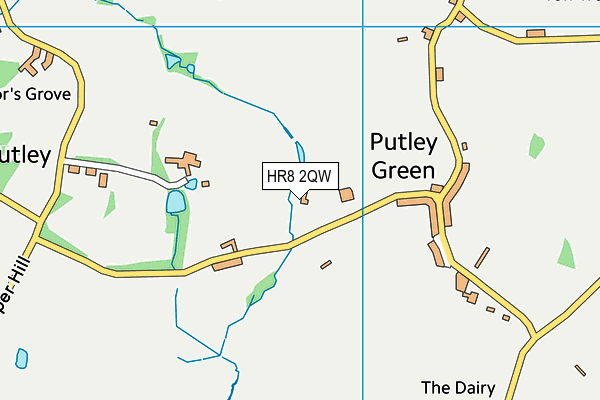 HR8 2QW map - OS VectorMap District (Ordnance Survey)