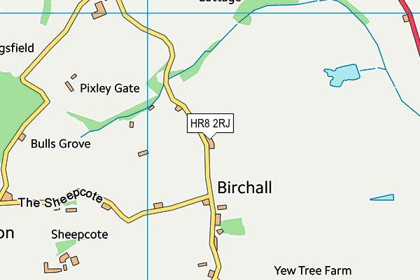 HR8 2RJ map - OS VectorMap District (Ordnance Survey) HR8 2RJ map - OS VectorMap District (Ordnance Survey)