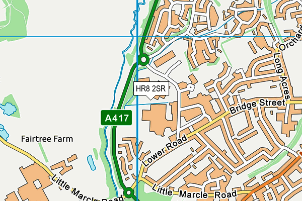 HR8 2SR map - OS VectorMap District (Ordnance Survey) HR8 2SR map - OS VectorMap District (Ordnance Survey)