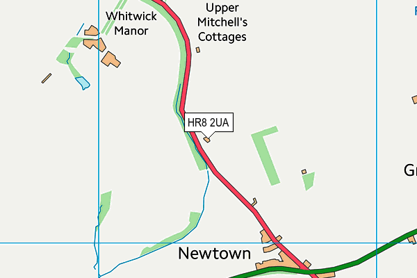 HR8 2UA map - OS VectorMap District (Ordnance Survey) HR8 2UA map - OS VectorMap District (Ordnance Survey)