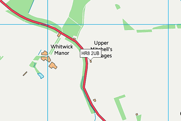 HR8 2UB map - OS VectorMap District (Ordnance Survey)
