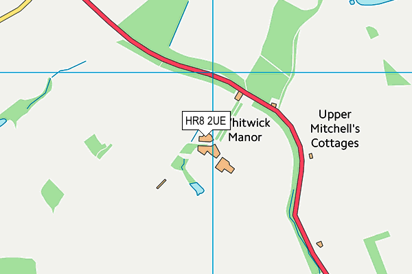 HR8 2UE map - OS VectorMap District (Ordnance Survey) HR8 2UE map - OS VectorMap District (Ordnance Survey)