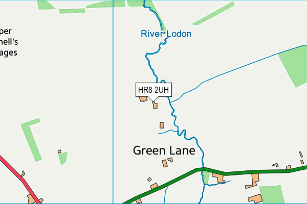 HR8 2UH map - OS VectorMap District (Ordnance Survey) HR8 2UH map - OS VectorMap District (Ordnance Survey)