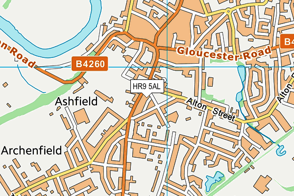 HR9 5AL map - OS VectorMap District (Ordnance Survey) HR9 5AL map - OS VectorMap District (Ordnance Survey)