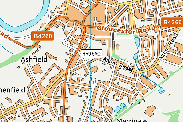 HR9 5AQ map - OS VectorMap District (Ordnance Survey) HR9 5AQ map - OS VectorMap District (Ordnance Survey)