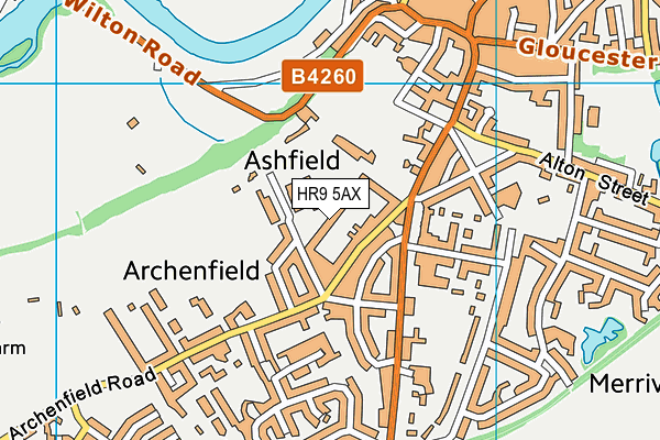 HR9 5AX map - OS VectorMap District (Ordnance Survey) HR9 5AX map - OS VectorMap District (Ordnance Survey)