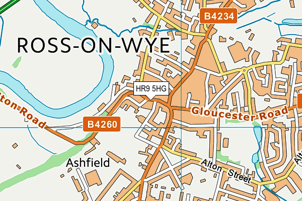HR9 5HG map - OS VectorMap District (Ordnance Survey) HR9 5HG map - OS VectorMap District (Ordnance Survey)