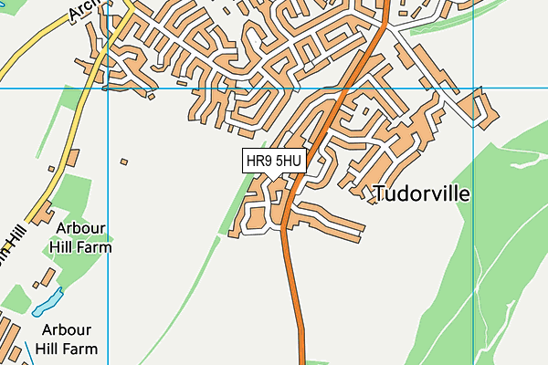HR9 5HU map - OS VectorMap District (Ordnance Survey) HR9 5HU map - OS VectorMap District (Ordnance Survey)