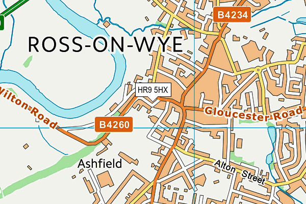 HR9 5HX map - OS VectorMap District (Ordnance Survey) HR9 5HX map - OS VectorMap District (Ordnance Survey)