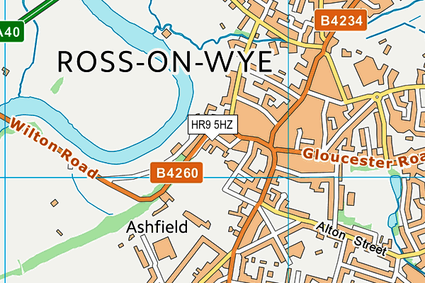HR9 5HZ map - OS VectorMap District (Ordnance Survey) HR9 5HZ map - OS VectorMap District (Ordnance Survey)