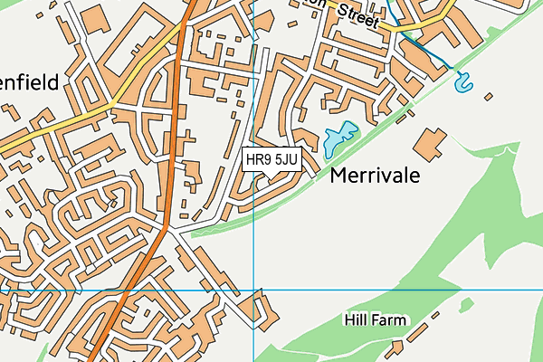 HR9 5JU map - OS VectorMap District (Ordnance Survey) HR9 5JU map - OS VectorMap District (Ordnance Survey)