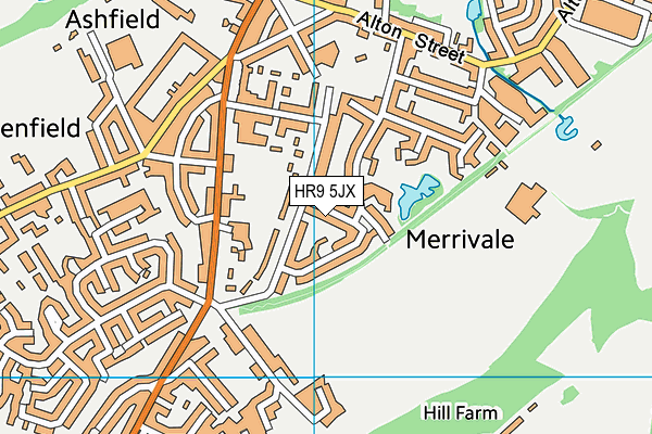 HR9 5JX map - OS VectorMap District (Ordnance Survey) HR9 5JX map - OS VectorMap District (Ordnance Survey)
