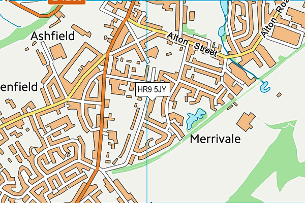 HR9 5JY map - OS VectorMap District (Ordnance Survey) HR9 5JY map - OS VectorMap District (Ordnance Survey)