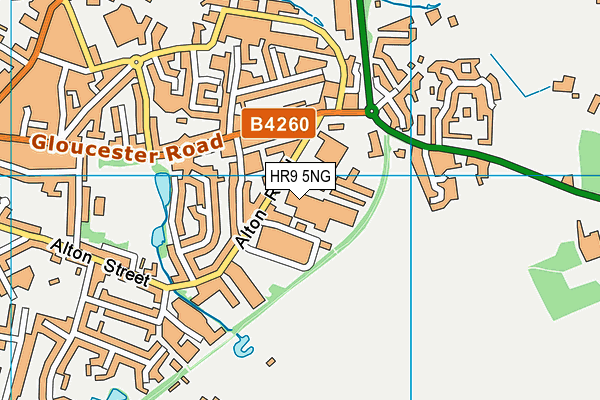 HR9 5NG map - OS VectorMap District (Ordnance Survey) HR9 5NG map - OS VectorMap District (Ordnance Survey)