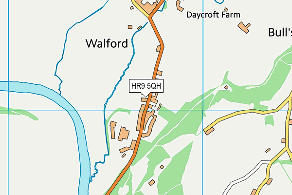 HR9 5QH map - OS VectorMap District (Ordnance Survey)