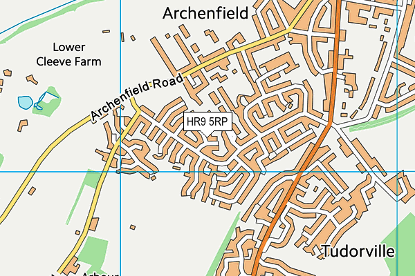 HR9 5RP map - OS VectorMap District (Ordnance Survey) HR9 5RP map - OS VectorMap District (Ordnance Survey)
