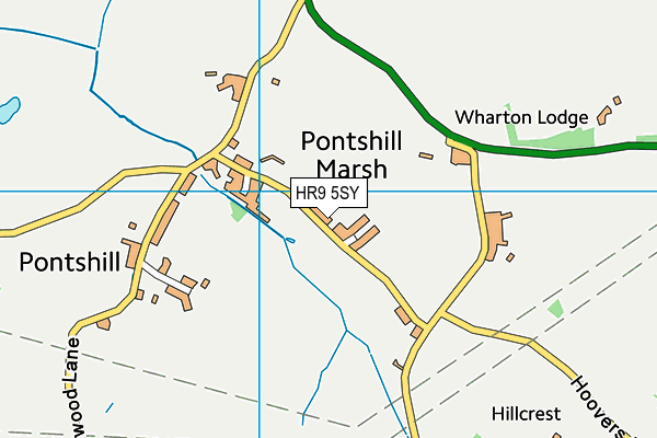 HR9 5SY map - OS VectorMap District (Ordnance Survey) HR9 5SY map - OS VectorMap District (Ordnance Survey)