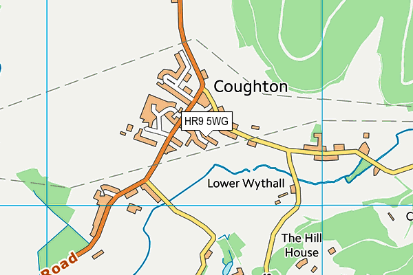 HR9 5WG map - OS VectorMap District (Ordnance Survey)