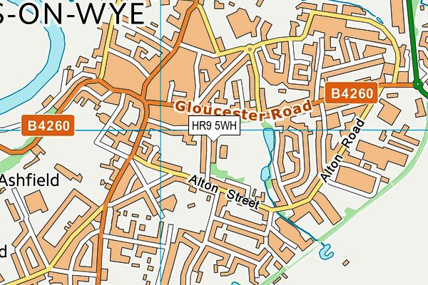 HR9 5WH map - OS VectorMap District (Ordnance Survey) HR9 5WH map - OS VectorMap District (Ordnance Survey)