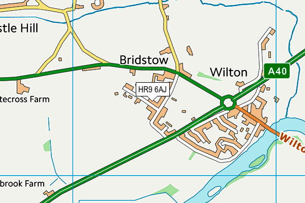 HR9 6AJ map - OS VectorMap District (Ordnance Survey) HR9 6AJ map - OS VectorMap District (Ordnance Survey)