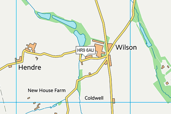 HR9 6AU map - OS VectorMap District (Ordnance Survey) HR9 6AU map - OS VectorMap District (Ordnance Survey)
