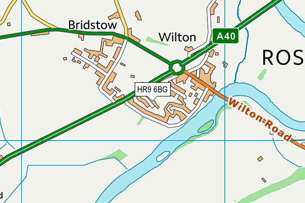 HR9 6BG map - OS VectorMap District (Ordnance Survey) HR9 6BG map - OS VectorMap District (Ordnance Survey)