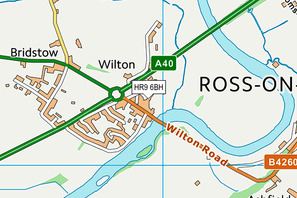 HR9 6BH map - OS VectorMap District (Ordnance Survey) HR9 6BH map - OS VectorMap District (Ordnance Survey)