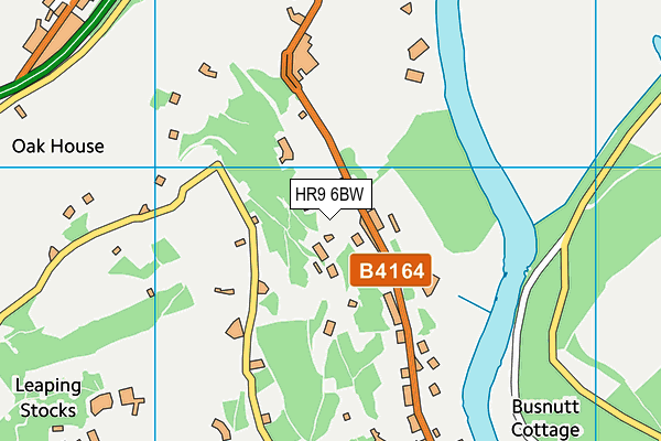 HR9 6BW map - OS VectorMap District (Ordnance Survey) HR9 6BW map - OS VectorMap District (Ordnance Survey)