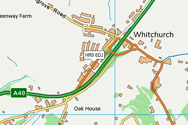 HR9 6DJ map - OS VectorMap District (Ordnance Survey) HR9 6DJ map - OS VectorMap District (Ordnance Survey)