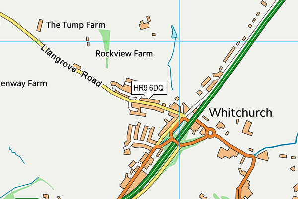 HR9 6DQ map - OS VectorMap District (Ordnance Survey)