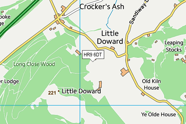 HR9 6DT map - OS VectorMap District (Ordnance Survey) HR9 6DT map - OS VectorMap District (Ordnance Survey)