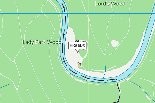 HR9 6DX map - OS VectorMap District (Ordnance Survey) HR9 6DX map - OS VectorMap District (Ordnance Survey)