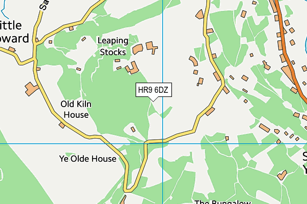 HR9 6DZ map - OS VectorMap District (Ordnance Survey) HR9 6DZ map - OS VectorMap District (Ordnance Survey)