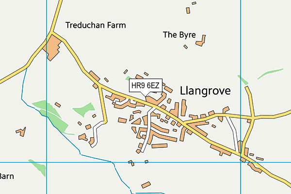 HR9 6EZ map - OS VectorMap District (Ordnance Survey)