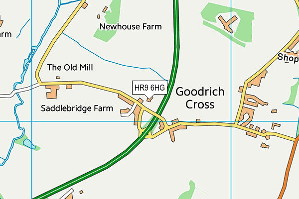 HR9 6HG map - OS VectorMap District (Ordnance Survey) HR9 6HG map - OS VectorMap District (Ordnance Survey)