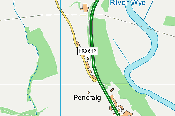 HR9 6HP map - OS VectorMap District (Ordnance Survey)