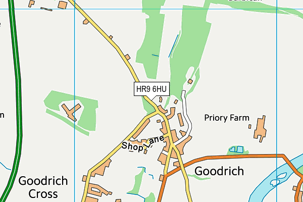 HR9 6HU map - OS VectorMap District (Ordnance Survey) HR9 6HU map - OS VectorMap District (Ordnance Survey)